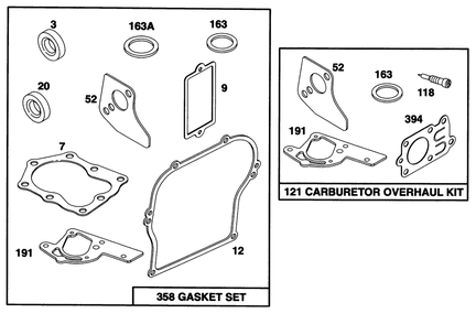 Engine Briggs & Stratton Model 135202-0263-01 Diagram and Parts List for 62924 6900001 - 6999999 Toro Leaf Blower / Vacuum