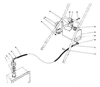 Remote Fuel Tank Kit No. 28-5590 (Optional) Diagram and Parts List for 23158 2000001 - 2999999 Toro Lawn Mower
