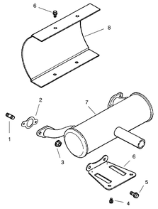 Group 11-Exhaust (Ch25s 68606 Kohler) Diagram and Parts List for 74205 990001 - 999999 Toro Lawn Tractor