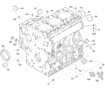 Crankcase Assembly Diagram and Parts List for 22327 409940000 - 411509999 Toro Lawn Tractor Accessories