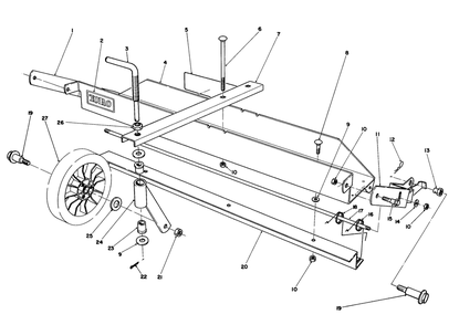 Dethatcher Kit Model No. 59126 (Optional) Diagram and Parts List for 20715C 5000001 - 5999999 Toro Lawn Mower