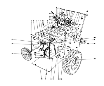 Traction Assembly Diagram and Parts List for 38056 7000001 - 7999999 Toro Snow Blower
