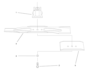 Blade Assembly Diagram and Parts List for 20913 890000001 - 899999999 Toro Lawn Mower