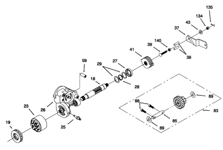 Hydro Transaxle Assembly (Continued) Diagram and Parts List for 71192 5900001 - 5999999 Toro Lawn Tractor