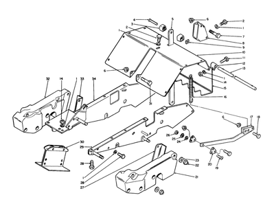 Frame And Shield Assembly Diagram and Parts List for 58160 3000001 - 3999999 Toro Tiller