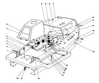 Body Assembly Diagram and Parts List for 56125 2000001 - 2999999 Toro Lawn Tractor
