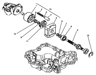 Motor Shaft Diagram and Parts List for 72085 6900001 - 6999999 Toro Lawn Tractor