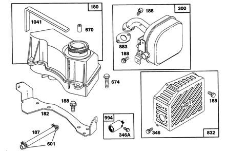 Engine Briggs & Stratton Model 97772-0112-01 Diagram and Parts List for 20328B 2000001 - 2999999 Toro Lawn Mower