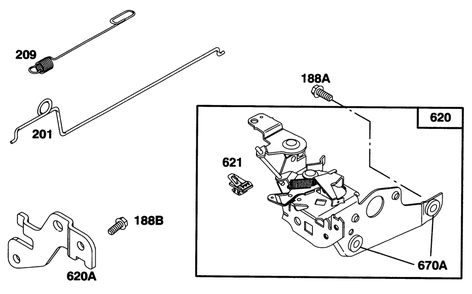 Engine Briggs & Stratton Model 128807-0658-01 Diagram and Parts List for 20473 6900001 - 6999999 Toro Lawn Mower