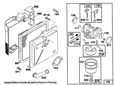 Engine Briggs & Stratton Model 124702-3115-01 Diagram and Parts List for 20218 2000001 - 2999999 Toro Lawn Mower