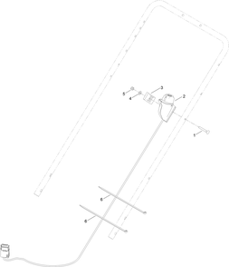 Starter Switch Assembly Diagram and Parts List for 21863 400000000 - 409999999 Toro Lawn Mower