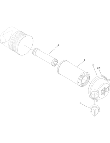 Air Cleaner Assembly No. 117-9989 Diagram and Parts List for 22352 412900000 - 999999999 Toro Lawn Tractor Accessories