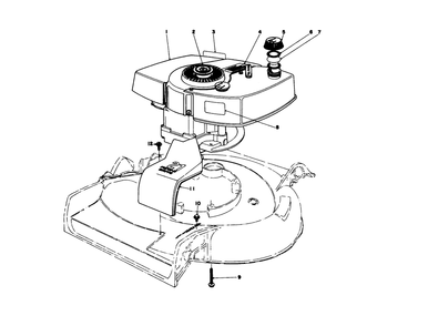 Engine Assembly Model No. 21610 Diagram and Parts List for 21711 6000001 - 6999999 Toro Lawn Mower