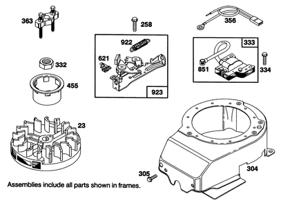 Engine Briggs & Stratton Model 122702-3171-01 Diagram and Parts List for 20215 1000001 - 1999999 Toro Lawn Mower