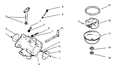 Part Location Diagram of 5214416 Toro Shaft-Throttle