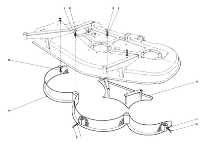 Leaf Mulcher Kit No. 30771 (Optional) Diagram and Parts List for 30550 80000001 - 89999999 Toro Lawn Tractor