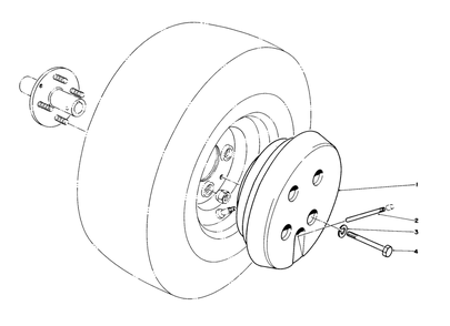 Wheel Weight Kit Diagram and Parts List for 30754 (800001-899999)(1988) Toro Lawn Tractor