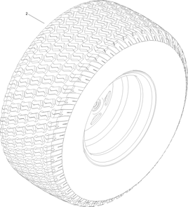 Tire Assembly No. 139-7534 Diagram and Parts List for 75752TA 400000000 - 412489999 Toro Lawn Tractor