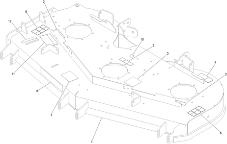 Deck Decal Assembly Diagram and Parts List for 74915 402100000-403004518 Toro Lawn Mower