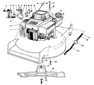 Engine Assembly (Model No. Vmg6) Diagram and Parts List for 20526 7000001 - 7999999 Toro Lawn Mower