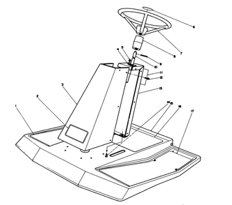 Steering Tower Assembly Diagram and Parts List for 55620 9000001 - 9999999 Toro Lawn Tractor