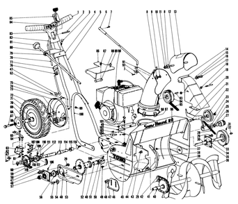 Snow Hound-20" Snow Thrower Diagram and Parts List for 31301 8000001 - 8999999 Toro Snow Blower