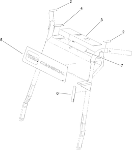 Control Handle Assembly Diagram and Parts List for 39984 (280000001-280999999)(2008) Toro Lawn Mower