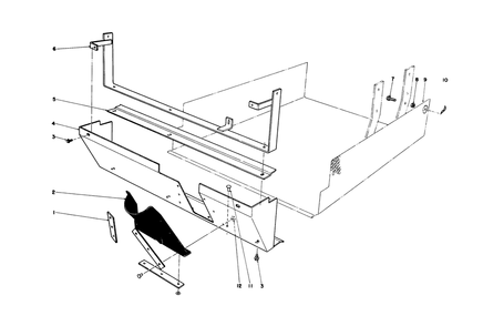 Grass Shield Assembly Diagram and Parts List for 30768 60001 - 69999 Toro Lawn Mower
