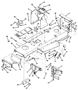 Frame Assembly Diagram and Parts List for 32-10BE02 1000001 - 1999999 Toro Lawn Tractor