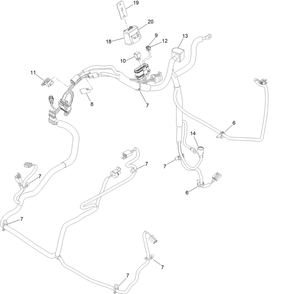 Wire Harness Assembly Diagram and Parts List for 74945 401800000-403226783 Toro Lawn Tractor