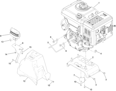 Part Location Diagram of 136-7797 Toro Engine-190fds