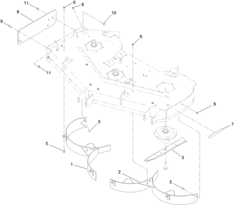 Recycler Assembly Diagram and Parts List for 140-1915  Toro Lawn Mower