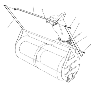 Drift Breaker Assembly No. 20-0650 (Optional) Diagram and Parts List for 57365 7000001 - 7999999 Toro Lawn Tractor