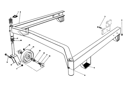 Part Location Diagram of 54-2680 Toro Fork-Caster