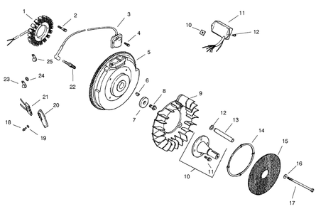 Ignition/Electrical Diagram and Parts List for 74209 (0000001-0000999)(2000) Toro Lawn Mower