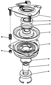 Clutch Assembly No. 54-3200 Diagram and Parts List for 30112 8000001 - 8999999 Toro Lawn Tractor Accessories