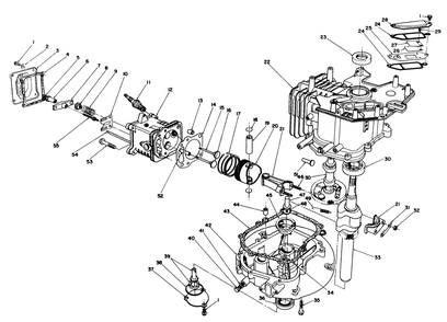 Engine Assembly Diagram and Parts List for 20628C 6000001 - 6999999 Toro Lawn Mower