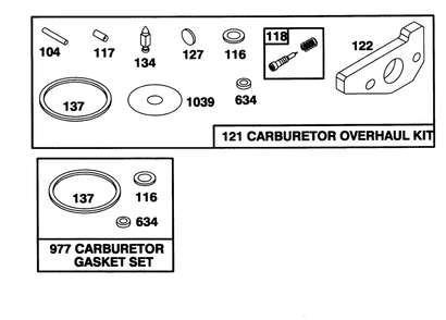 Engine Gts-150 (Model No. 20466 Only)(Model No. 97777-0110-01) Diagram and Parts List for 20465 5900001 - 5999999 Toro Lawn Mower