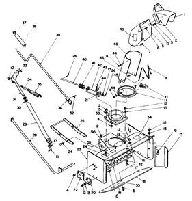 Control & Chute Assembly Diagram and Parts List for 79360 4900001 - 4999999 Toro Lawn Tractor