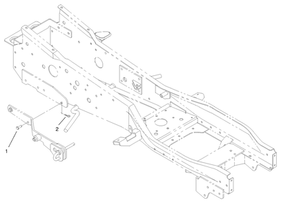 Mounting Assembly Diagram and Parts List for 79365 9900001 - 9999999 Toro Lawn Tractor