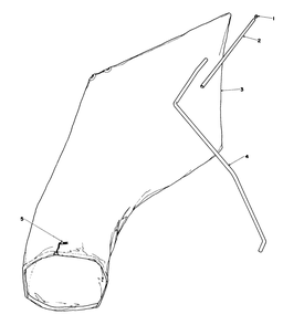 Giant Bagging Kit No. 29-9750 (Optional) Diagram and Parts List for 16340C 6000001 - 6999999 Toro Lawn Mower