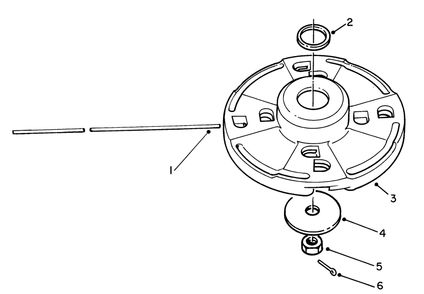 Fixed Line Head (Optional) Diagram and Parts List for 51660 9000001 - 9999999 Toro Trimmer