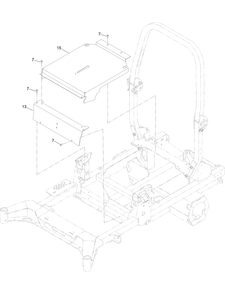 Seat Mount Assembly Diagram and Parts List for 18765TE 400000000 - 414589899 Toro Lawn Tractor