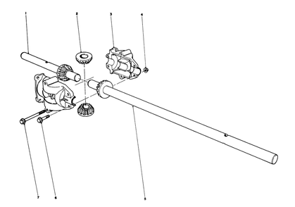 Differential Assembly Diagram and Parts List for 56033 5000001 - 5999999 Toro Lawn Tractor