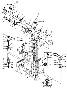 Mower Housing Assembly, 32 Diagram and Parts List for 55001 8000001 - 8999999 Toro Lawn Tractor