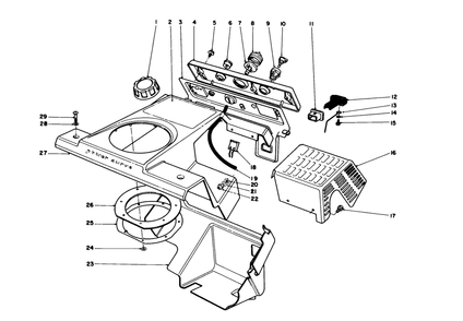 Control Panel & Shrouding Assembly Diagram and Parts List for 38181 3900001 - 3999999 Toro Snow Blower