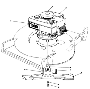 Engine Assembly Diagram and Parts List for 20588 6000001 - 6999999 Toro Lawn Mower