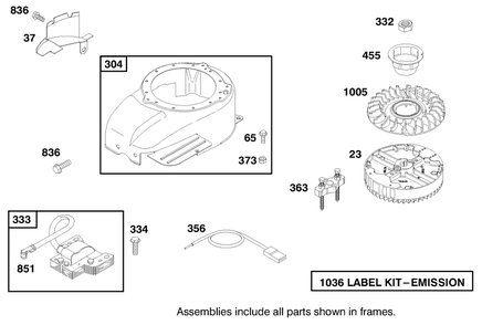 Engine Gts-200 Diagram and Parts List for 26637 9900001 - 9999999 Toro Lawn Mower