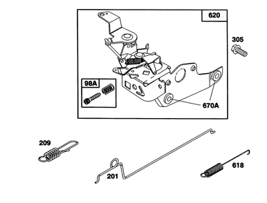Engine Riggs & Stratton Model 124702-3115-01 Diagram and Parts List for 20217 1000001 - 1999999 Toro Lawn Mower