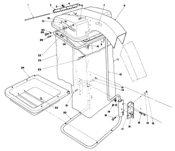 Grass Collection System Model No. 30557 (Continued) Diagram and Parts List for 30775 300001 - 399999 Toro Lawn Tractor